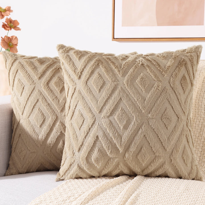 Velura Diamond Knit Cushion Cover