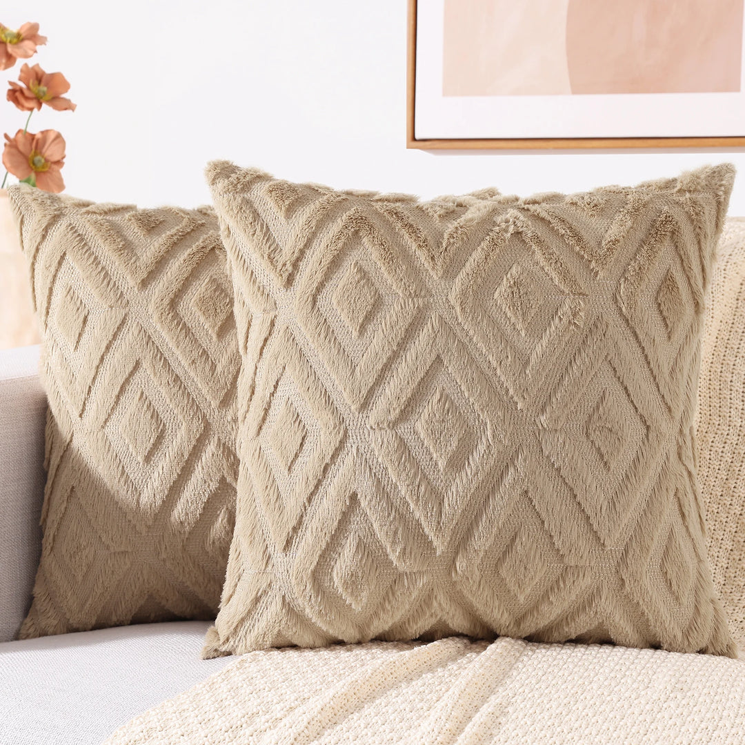 Velura Diamond Knit Cushion Cover