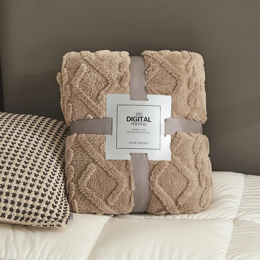 Lattice Plush Throw