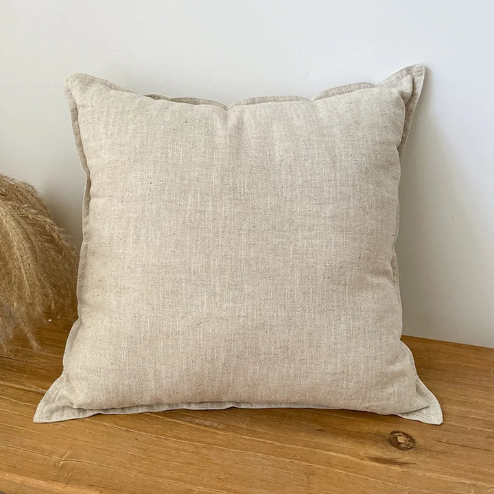 Natural Cotton Linen Cushion Cover