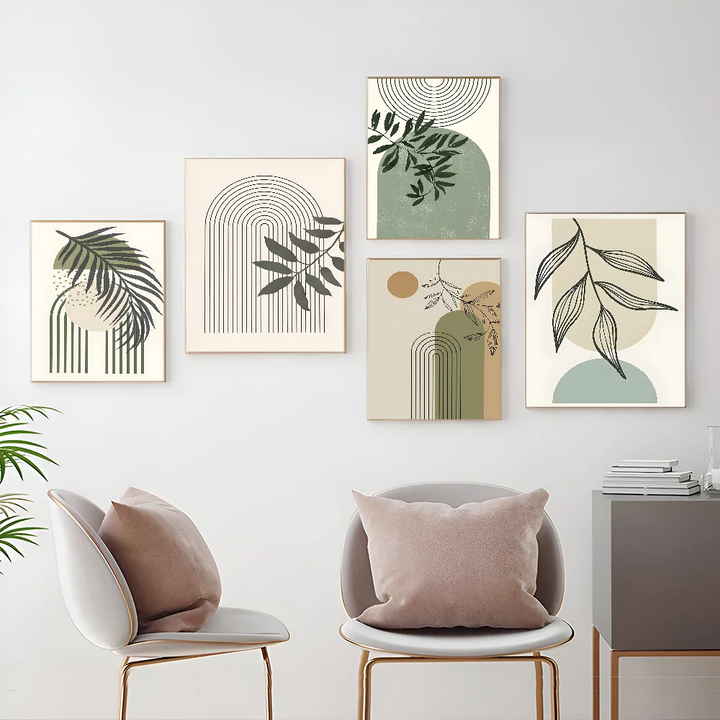Verdant Forms Modern Botanical