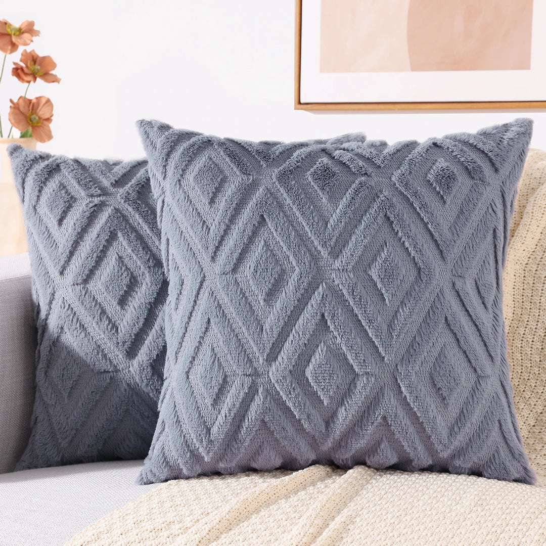 Velura Diamond Knit Cushion Cover