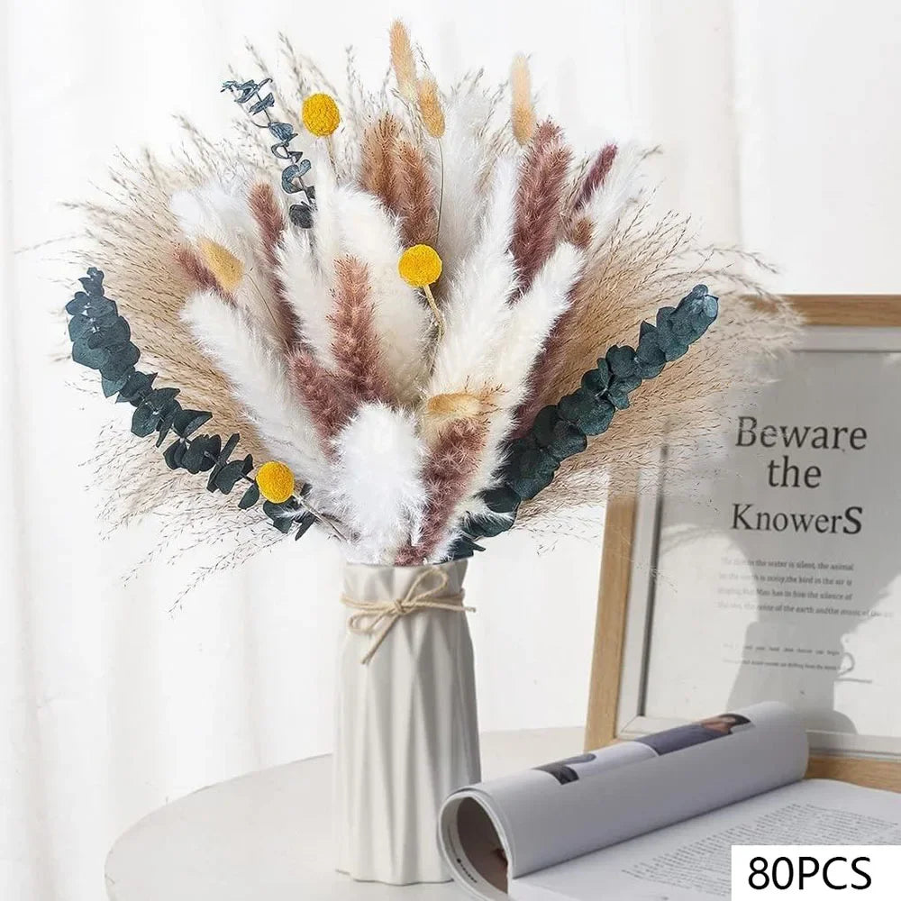 Pampas & Eucalyptus Dried Bouquet