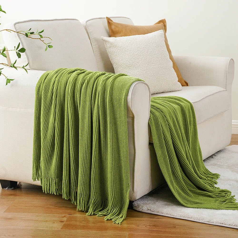 Channel Chenille Throw