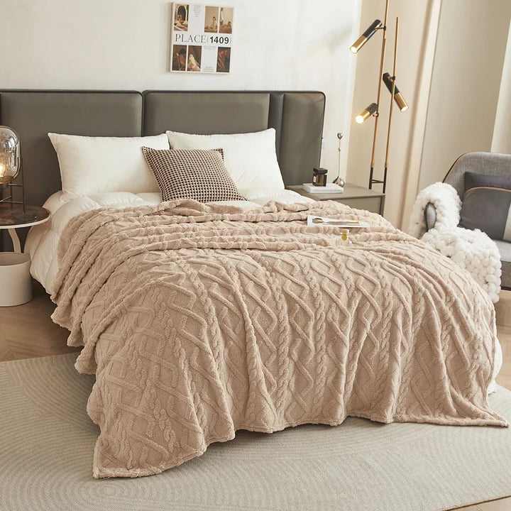 Lattice Plush Throw