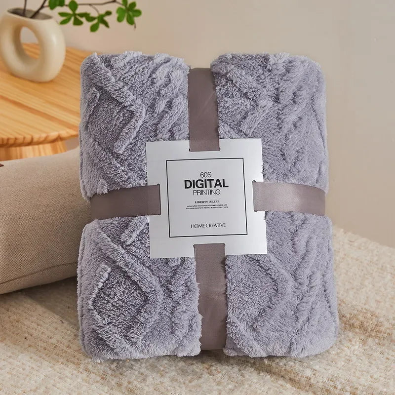 Lattice Plush Throw