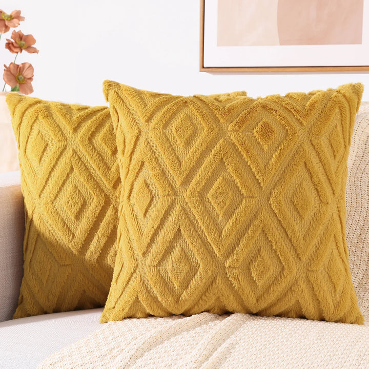 Velura Diamond Knit Cushion Cover