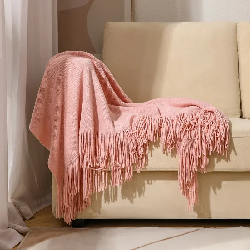 Cascade Fringe Throw