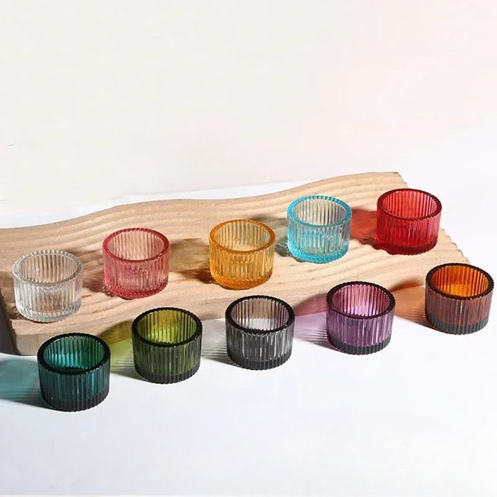 Tinted Ribbed Votives