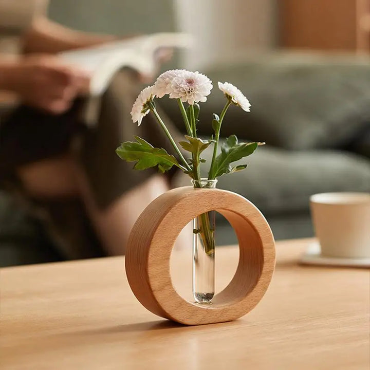 Holloa Wooden Ring Vase