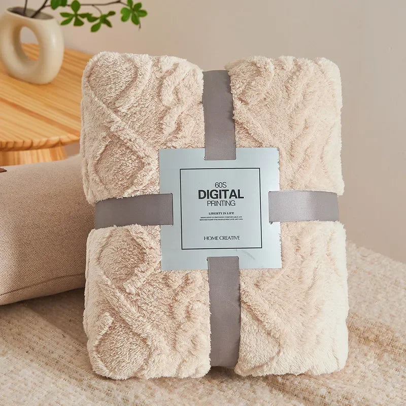 Lattice Plush Throw