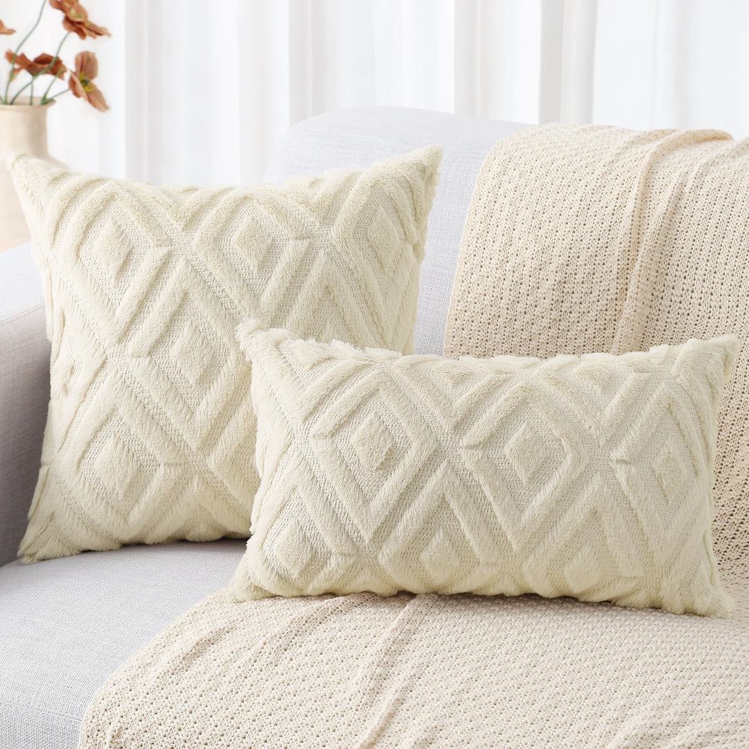 Velura Diamond Knit Cushion Cover