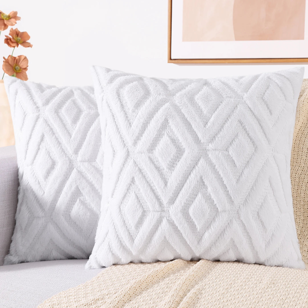 Velura Diamond Knit Cushion Cover