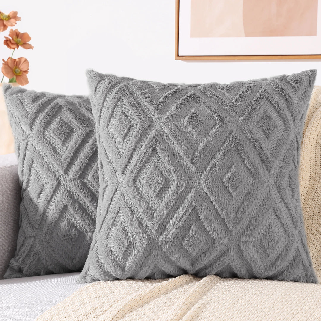 Velura Diamond Knit Cushion Cover