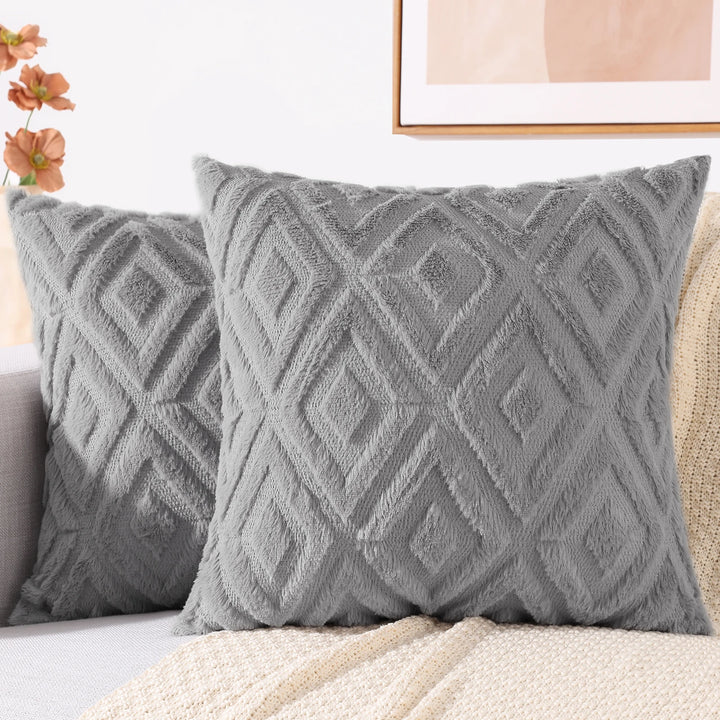 Velura Diamond Knit Cushion Cover