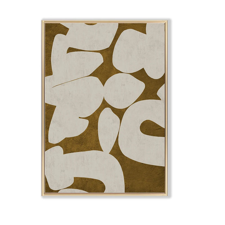 Verdant Forms Abstract Green & Cream