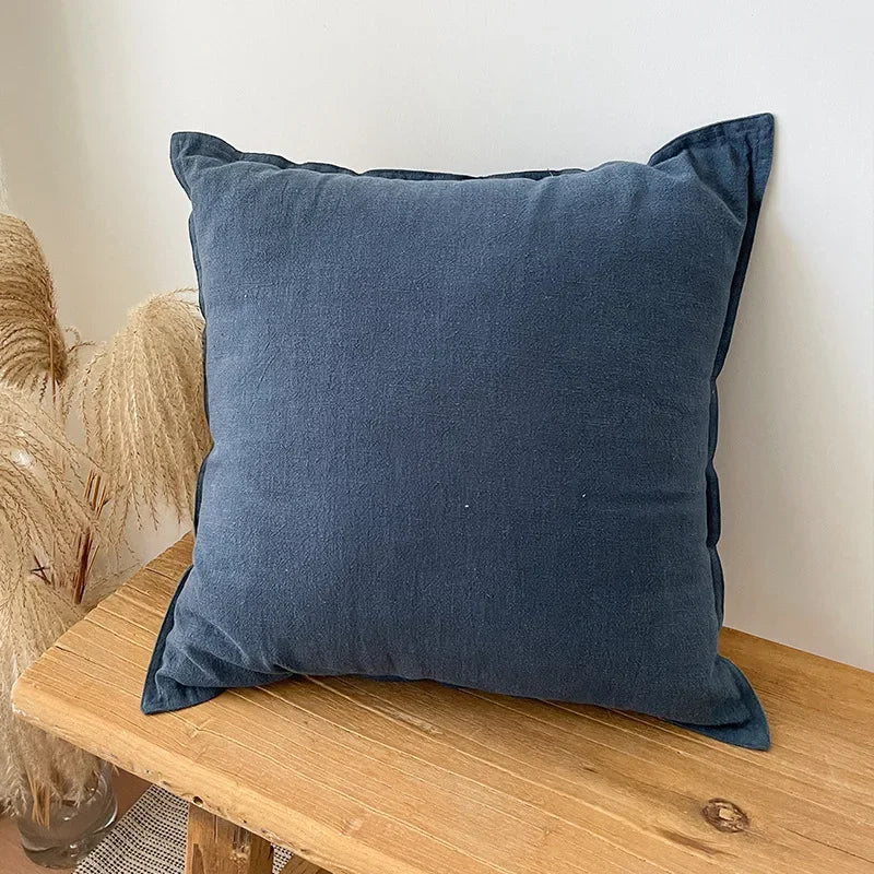 Natural Cotton Linen Cushion Cover