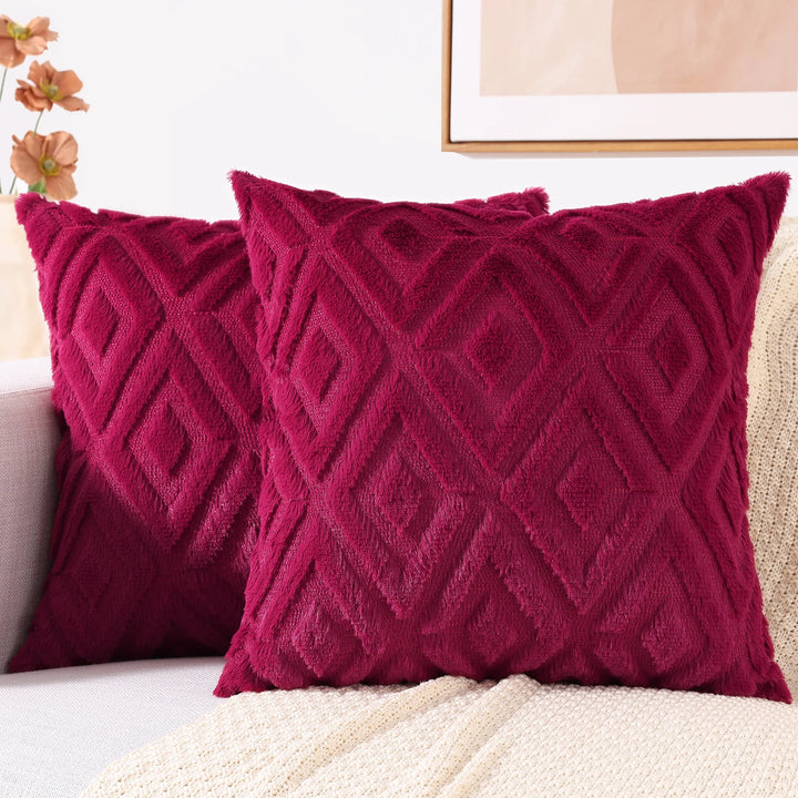 Velura Diamond Knit Cushion Cover
