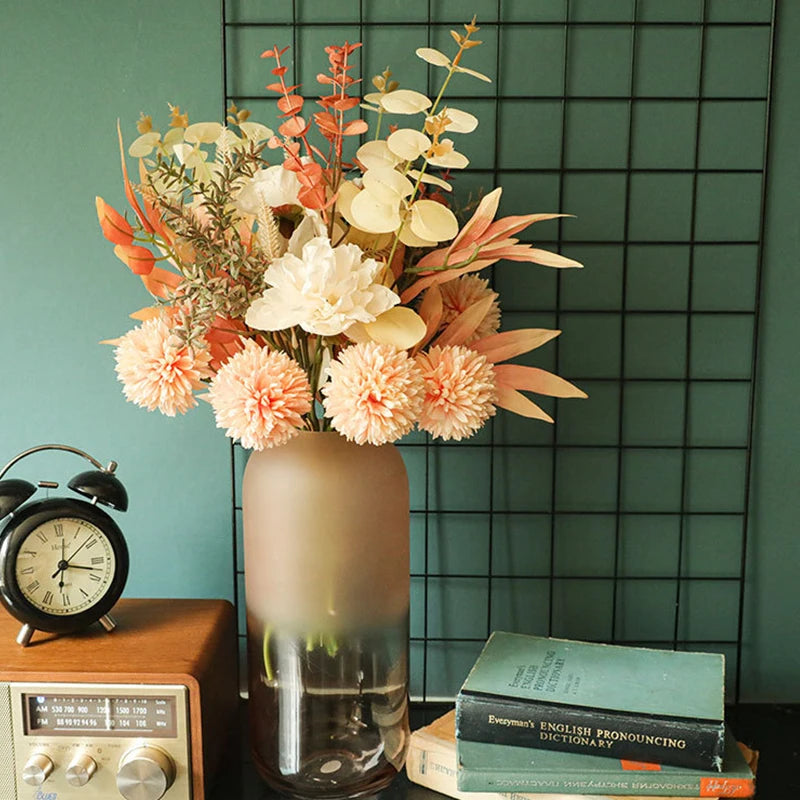 Champagne Peony & Eucalyptus Silk Bouquet
