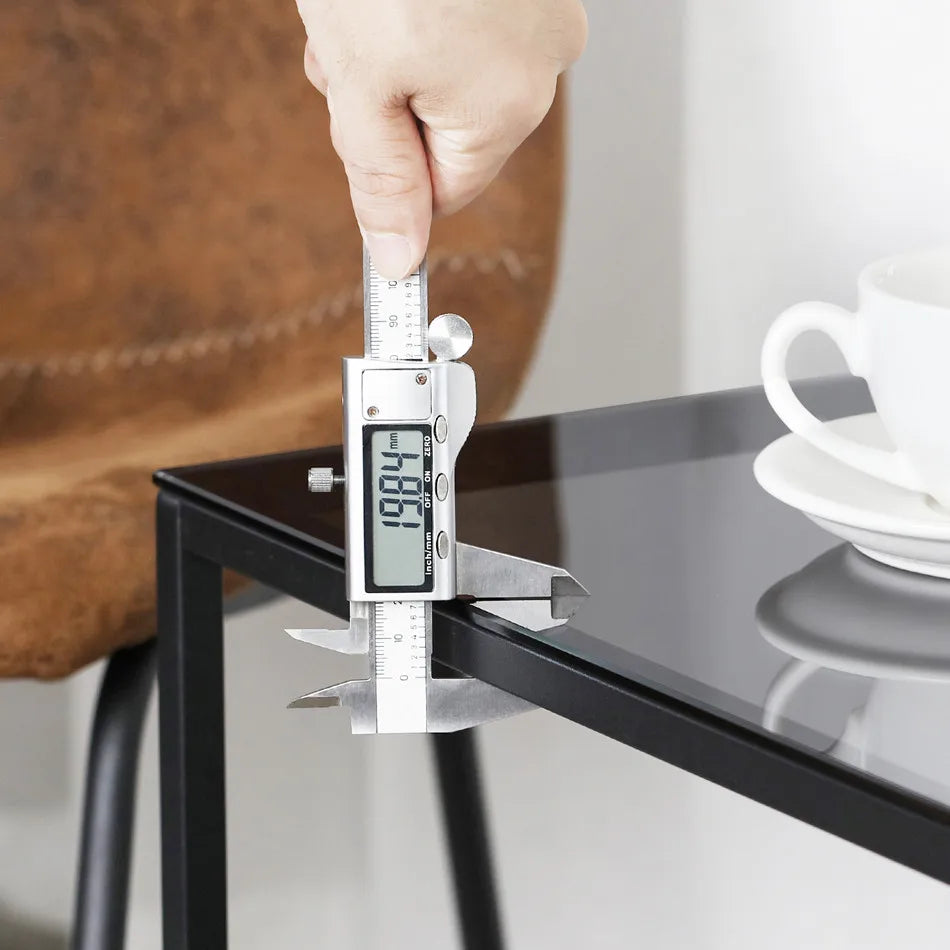 Oslo Glass-Top Side Table