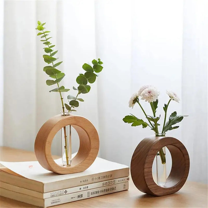 Holloa Wooden Ring Vase