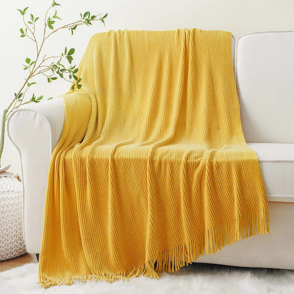 Channel Chenille Throw
