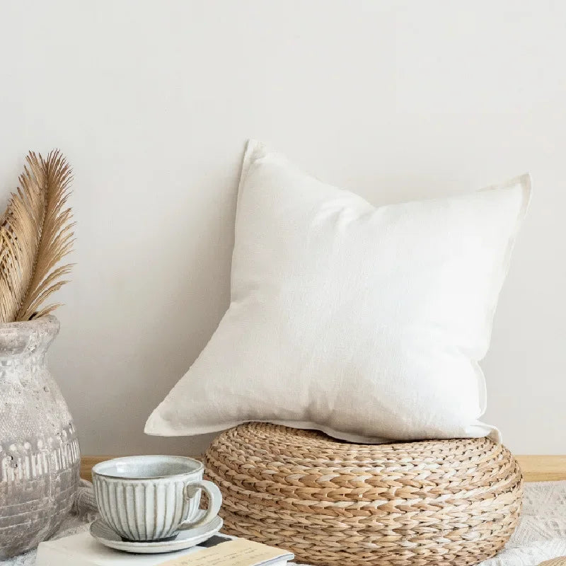 Natural Cotton Linen Cushion Cover