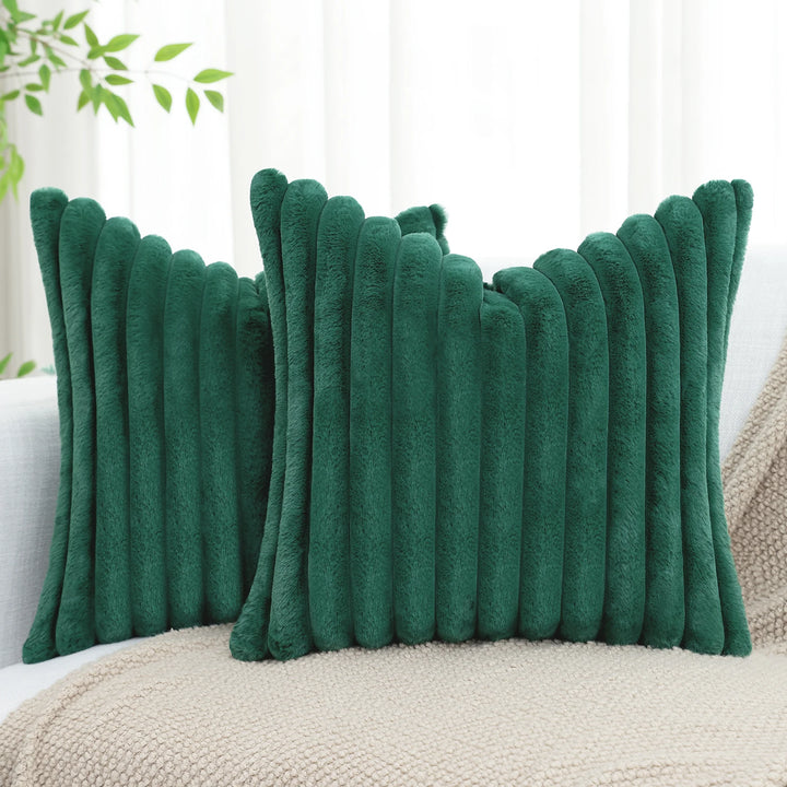 Ridge Plush Cushion Cover