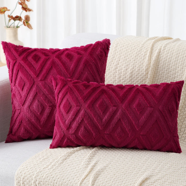 Velura Diamond Knit Cushion Cover