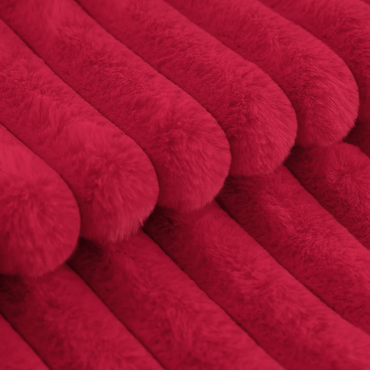 Ridge Plush Cushion Cover