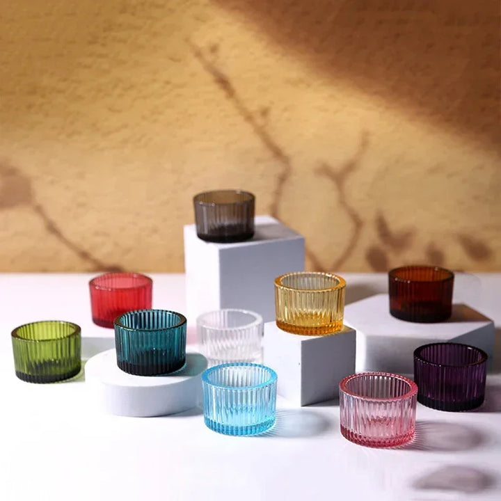 Tinted Ribbed Votives