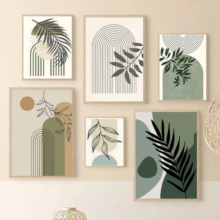 Verdant Forms Modern Botanical