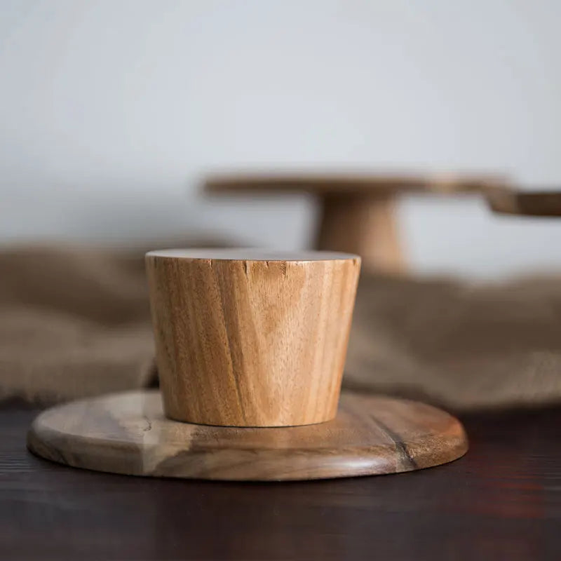 Wooden Pedestal Tray