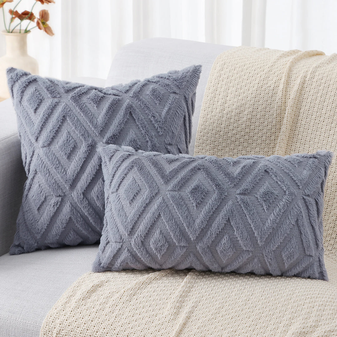 Velura Diamond Knit Cushion Cover