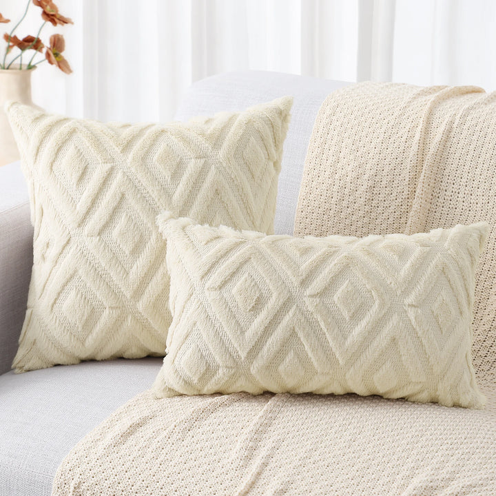 Velura Diamond Knit Cushion Cover
