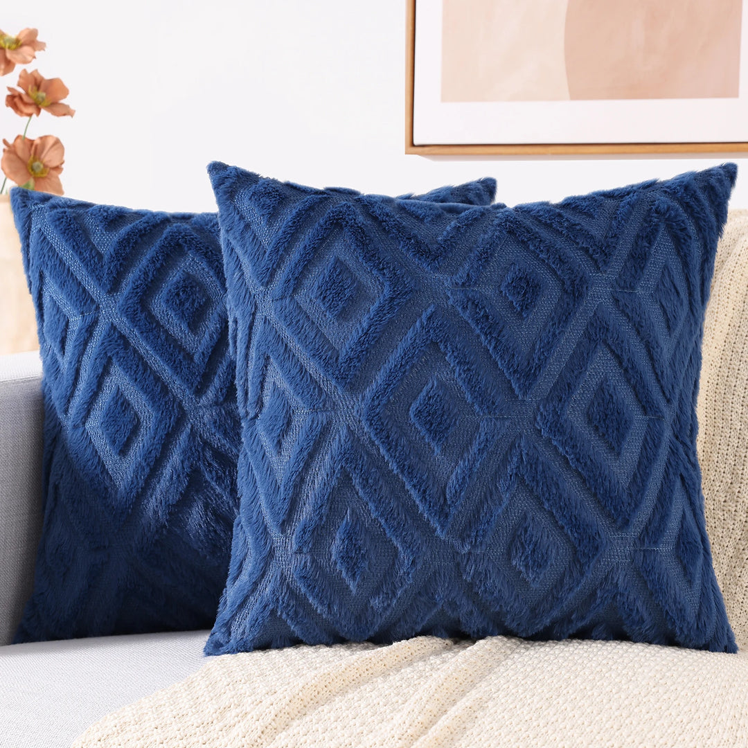Velura Diamond Knit Cushion Cover