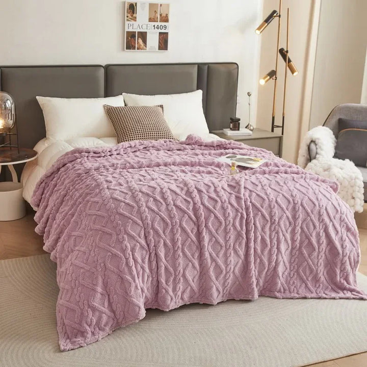 Lattice Plush Throw