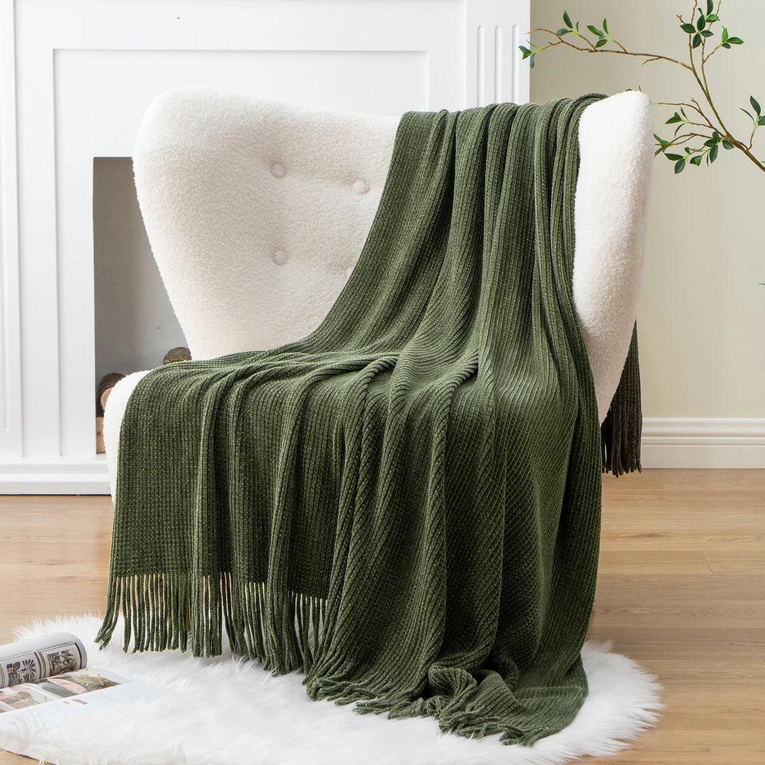 Channel Chenille Throw