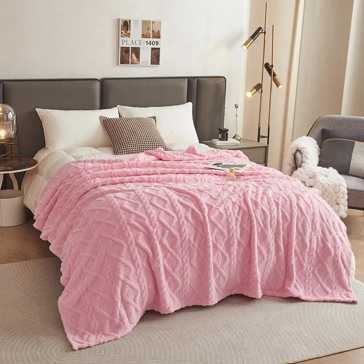 Lattice Plush Throw