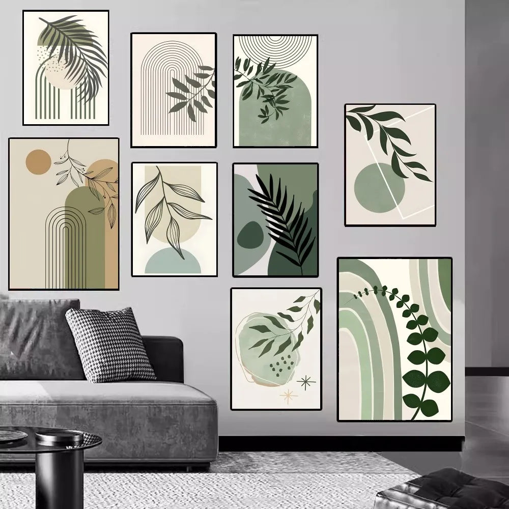 Verdant Forms Modern Botanical