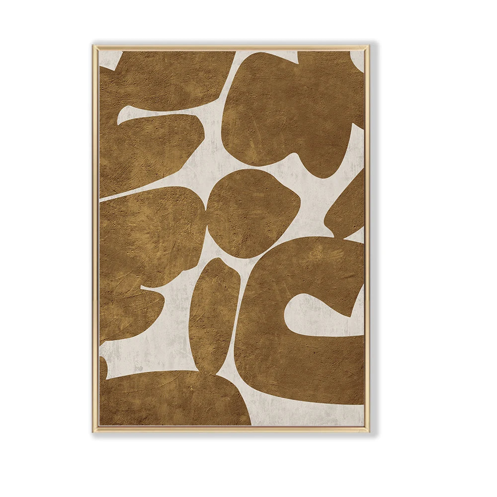 Verdant Forms Abstract Green & Cream