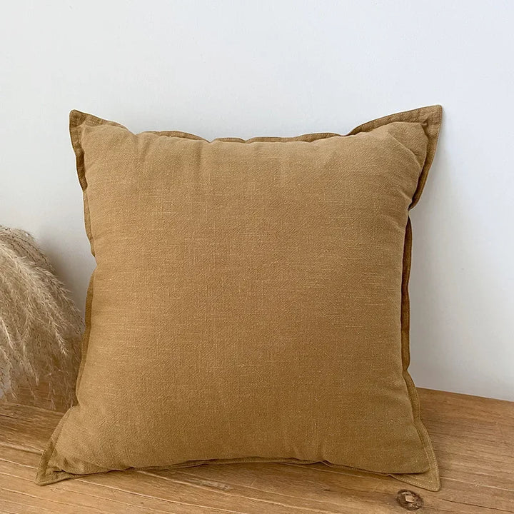 Natural Cotton Linen Cushion Cover