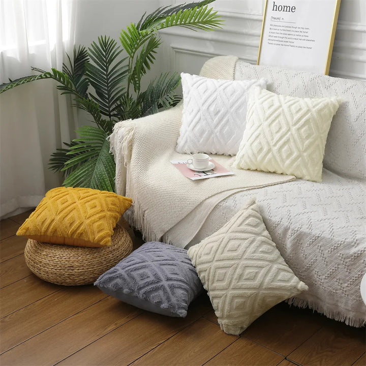 Velura Diamond Knit Cushion Cover